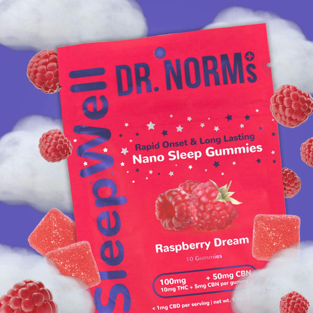 SleepWell Raspberry Dream Fast-Acting Sleep Gummies - Dr. Norm's