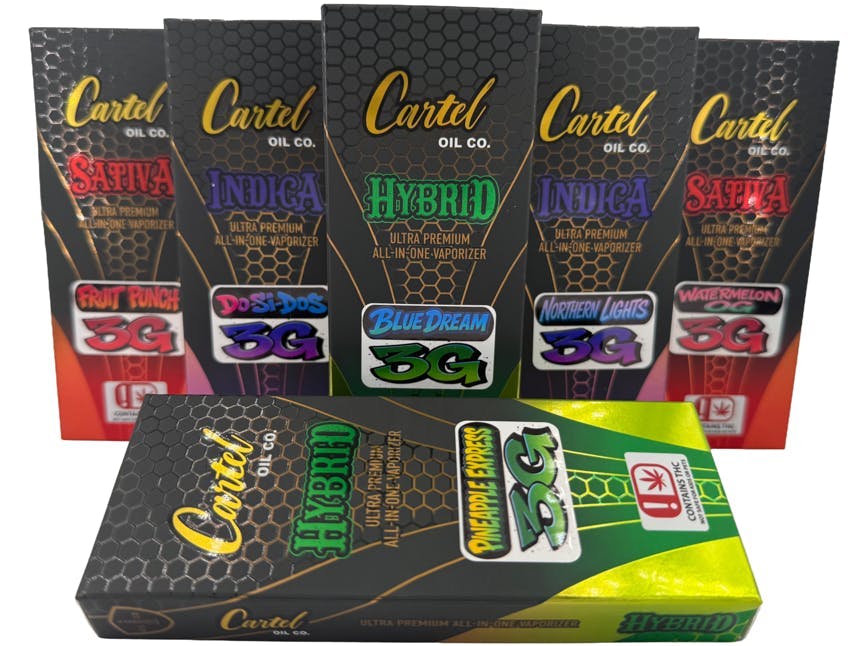 Cartel Oil Co | Strawberry Cough | Disposable | 3g