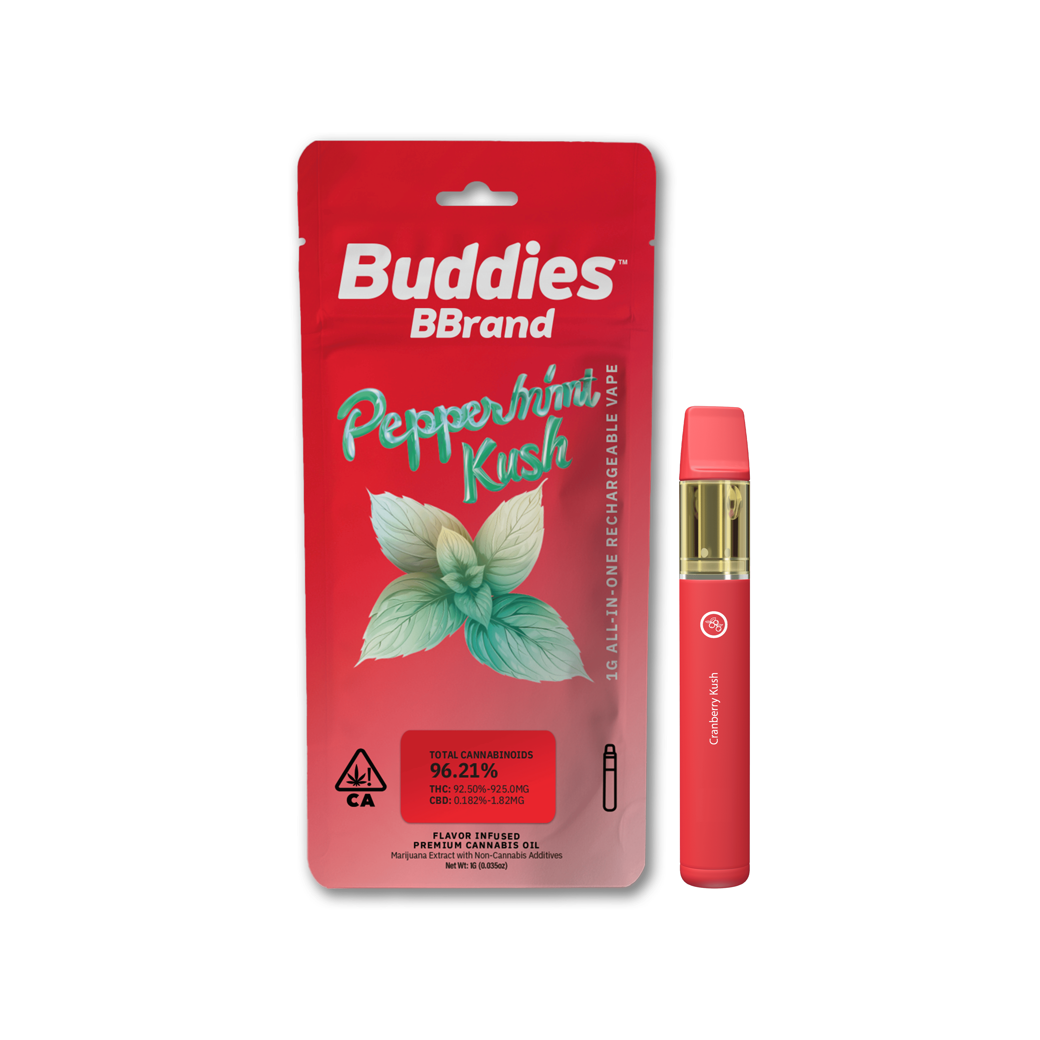 BBrand Peppermint Kush 1g AIO Vape