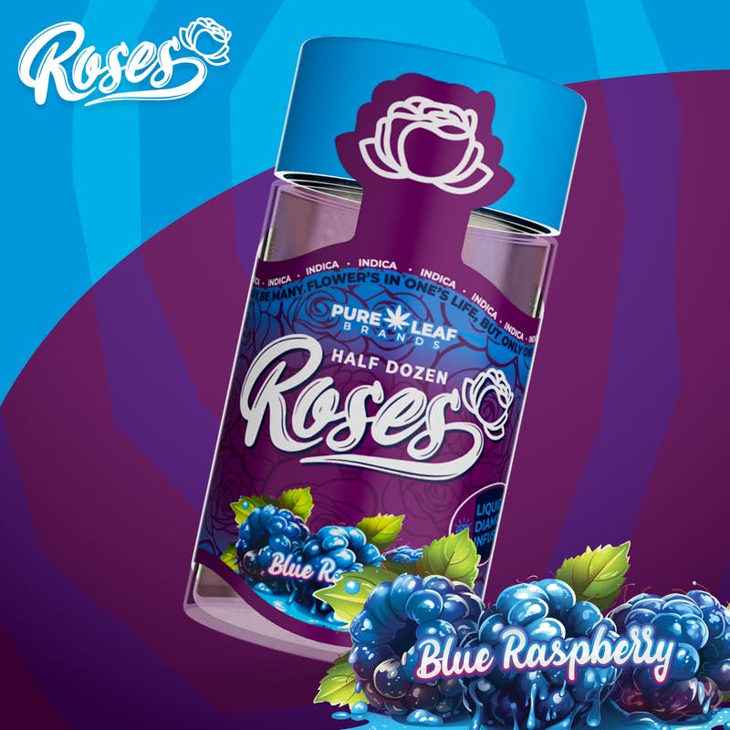 Blue Raspberry | LQD Infused Minis | 0.6g each | 6pk by Roses