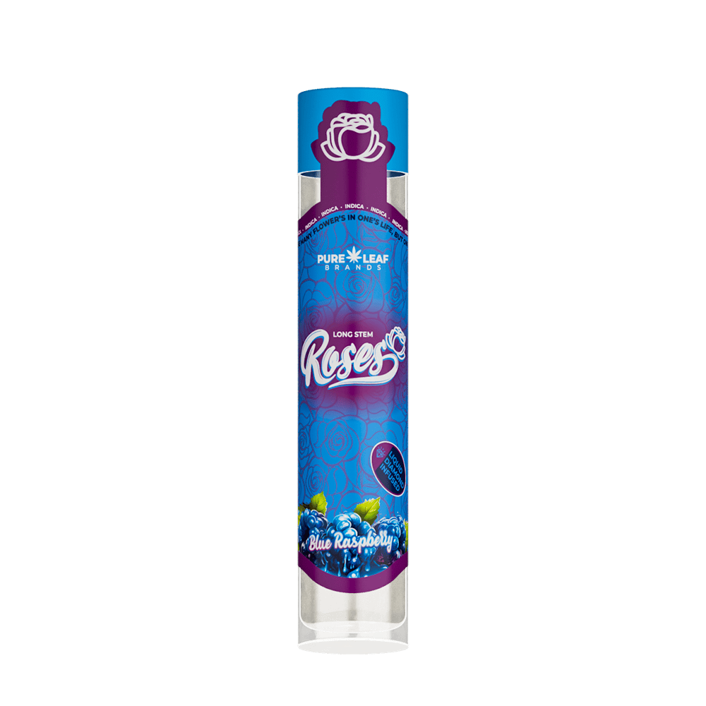 Long Stem | Blue Raspberry | LQD Infused Joint | 1g by Roses