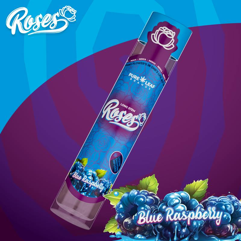 Long Stem | Blue Raspberry | LQD Infused Joint | 1g by Roses