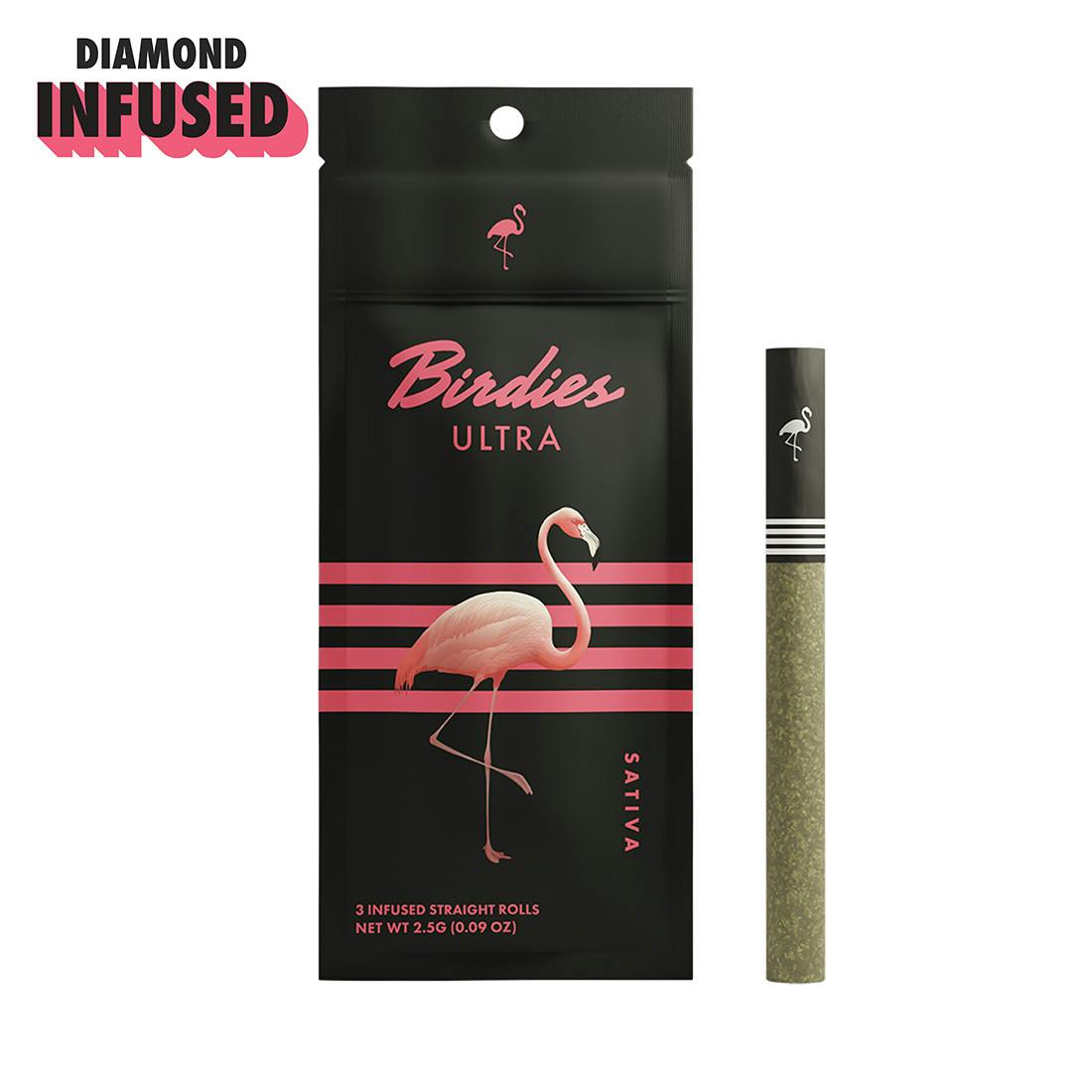Birdies · Ultra Diamond Infused Sativa Joint · 0.85g each