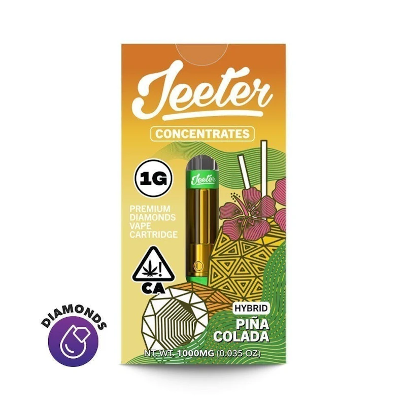 Jeeter Pina Colada · Premium Diamonds Cartridge · 1g, Cartridges