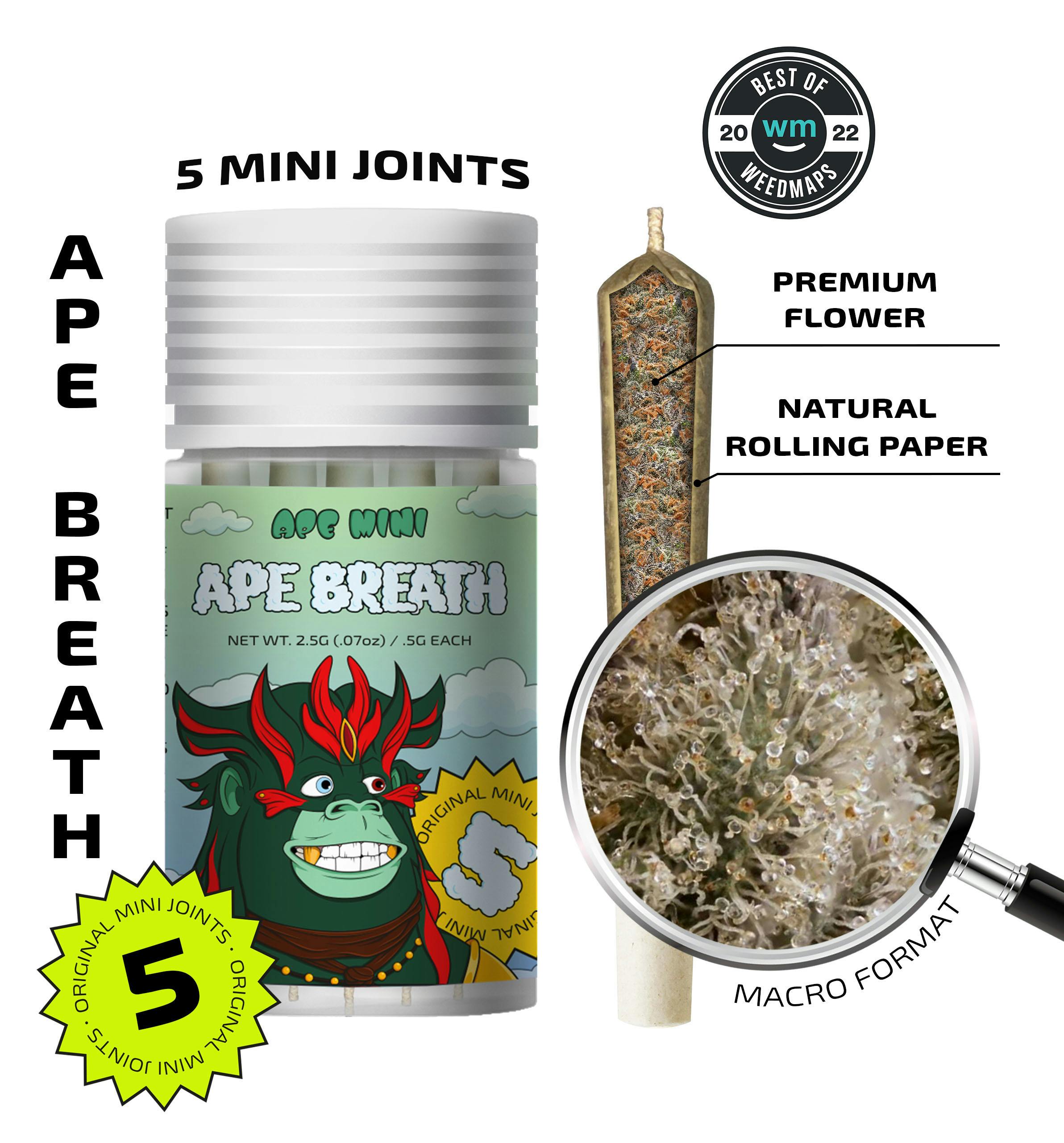 APE BREATH — 5 original mini joints (2.5g | 0.5g each)