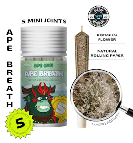 APE BREATH — 5 original mini joints (2.5g | 0.5g each)