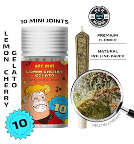 Lemon Cherry Gelato — 10 original mini joints (5g | 0.5g each)
