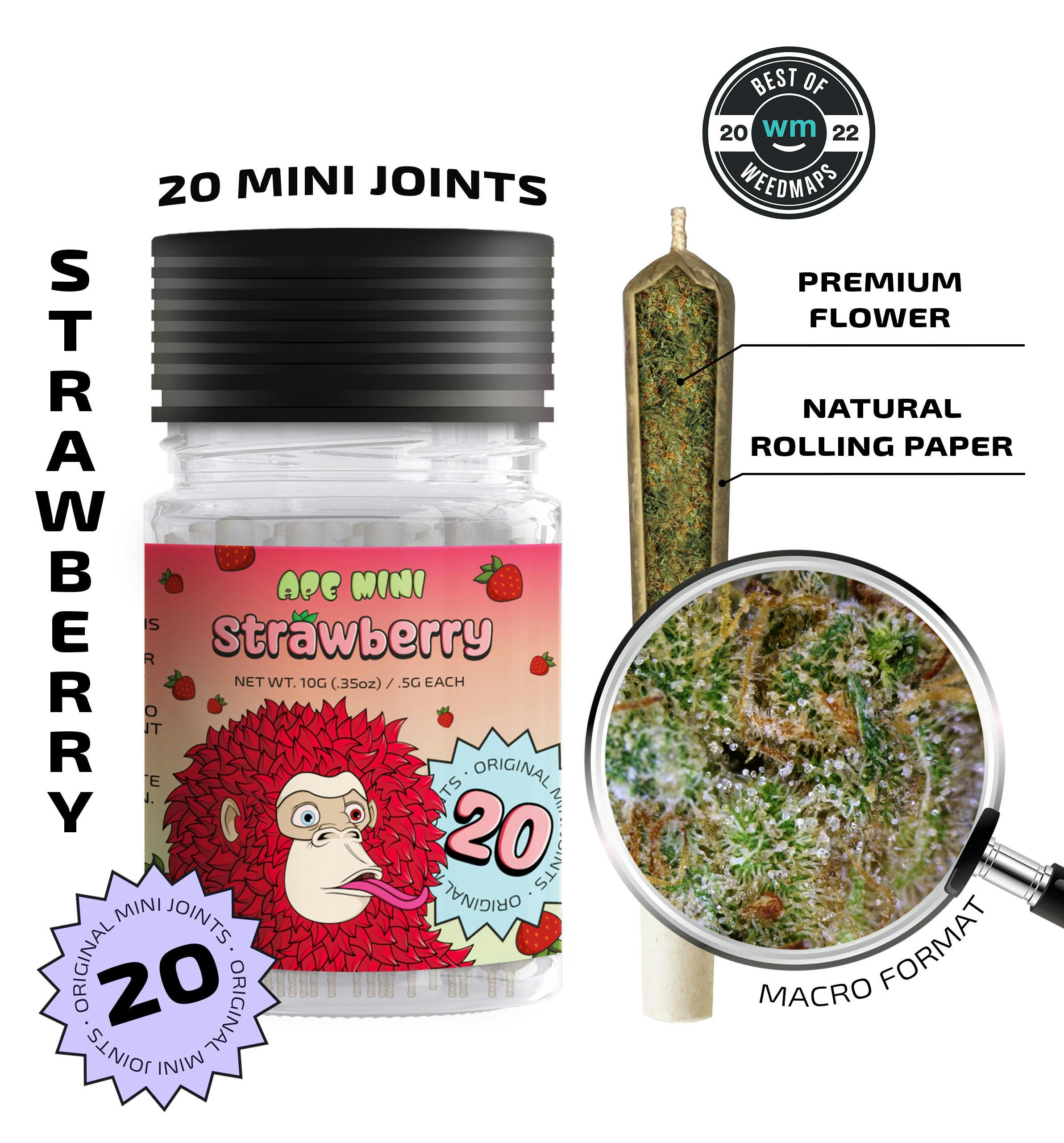 Strawberry — 20 original mini joints (10g | 0.5g each)