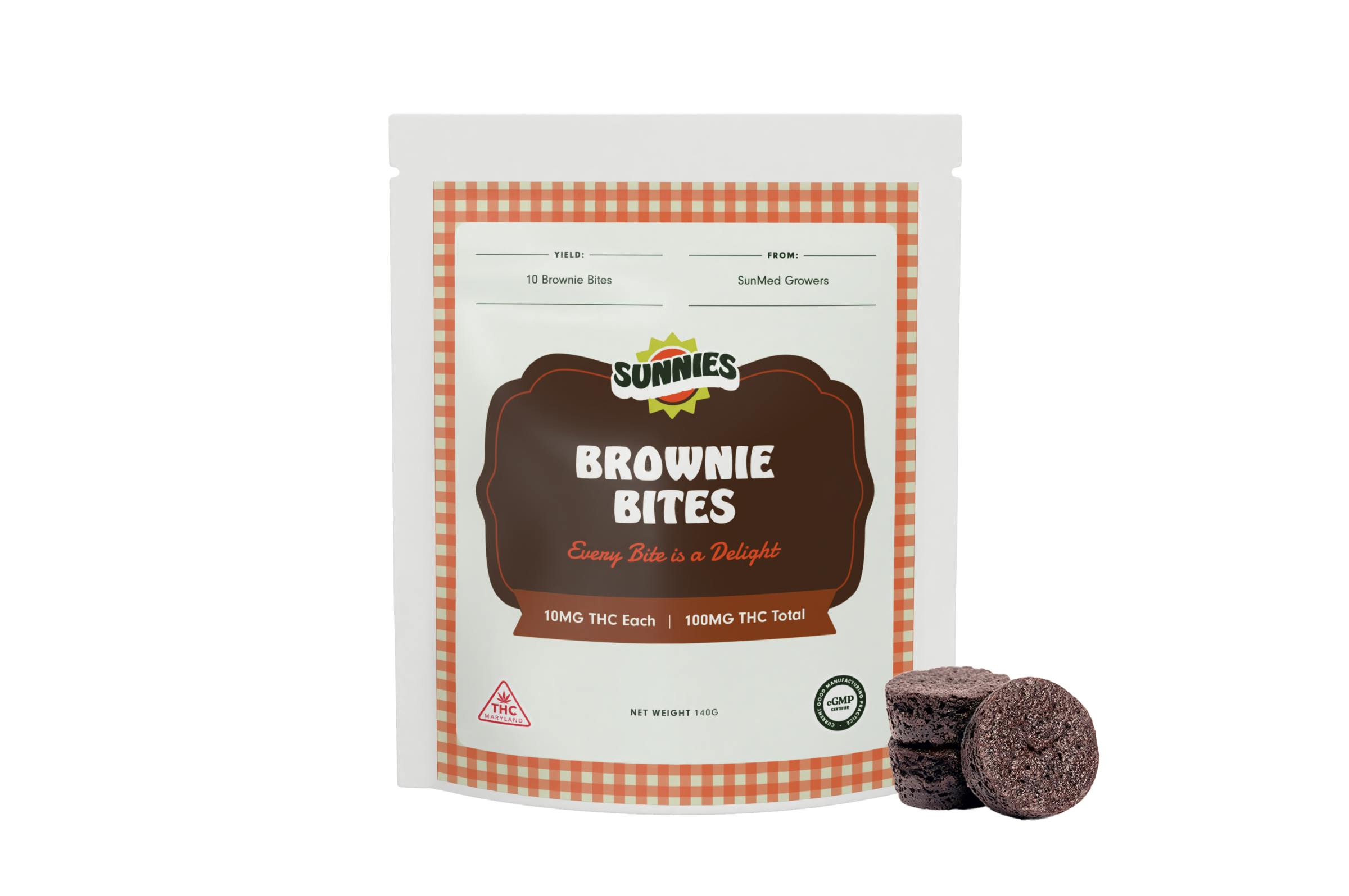 Brownie Bites 100mg by SunMed Growers