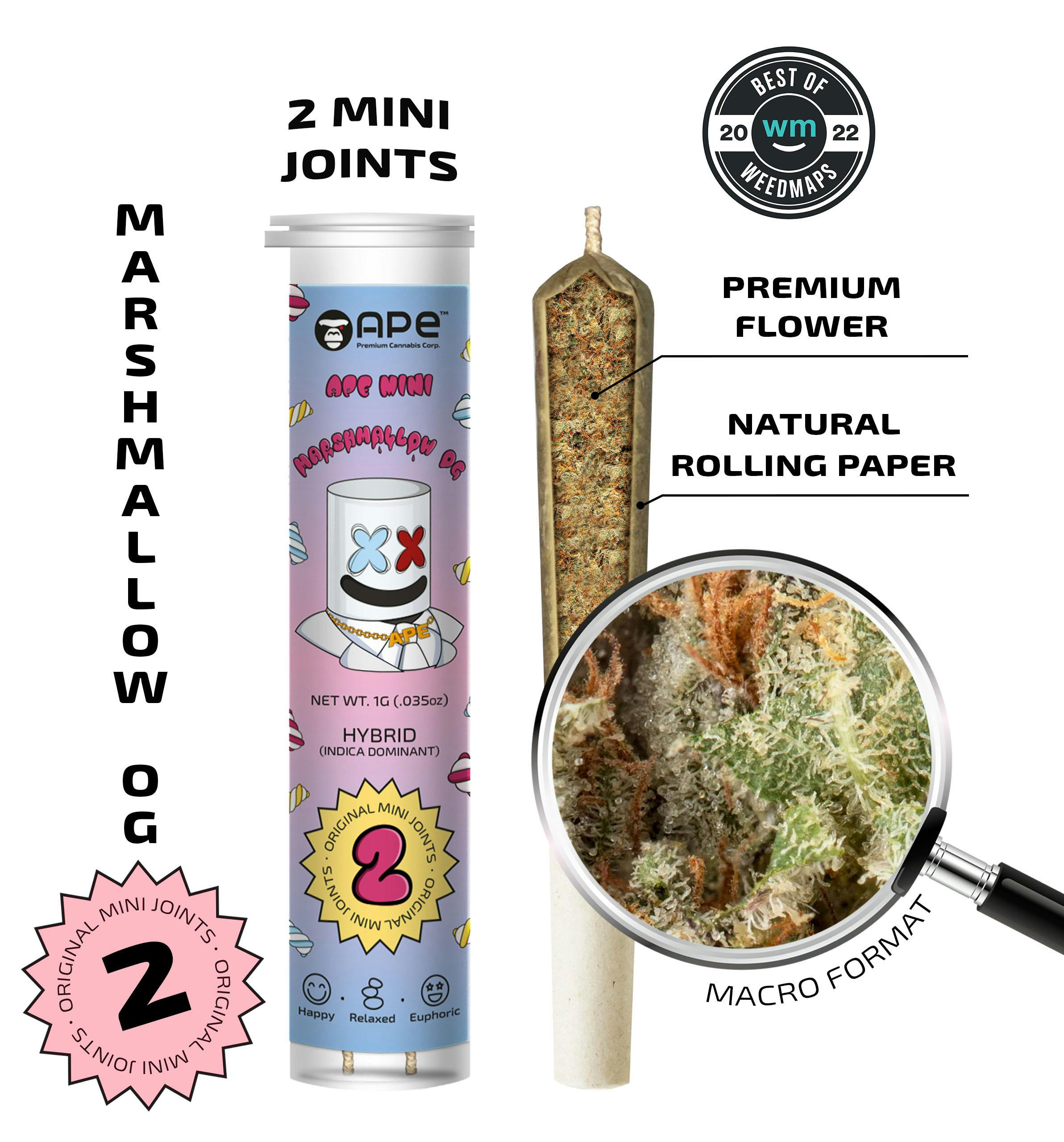 Marshmallow OG — 2 original mini joints (1g | 0.5g each) - APE