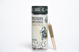 CLSICS - GHOST VAPOR .5G 5PK ROSIN INFUSED PRE-ROLLS