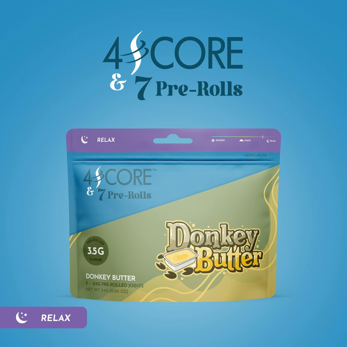 4SCORE & 7 Pre-Rolls - Donkey Butter