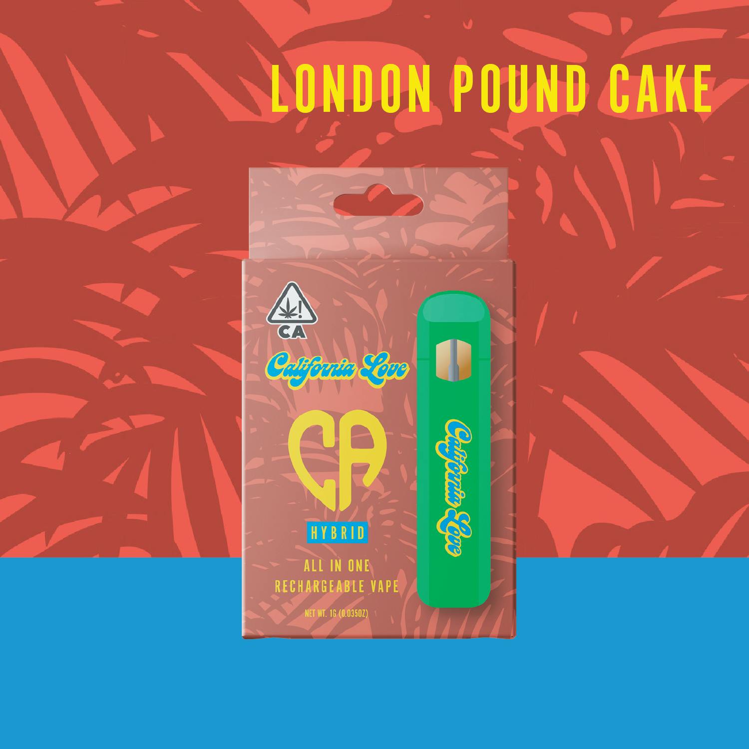 Rechargable Vapes | London Pound Cake | Hybrid | 1G