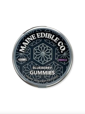 450mg Blueberry Indica Gummies - The Maine Edible Co.