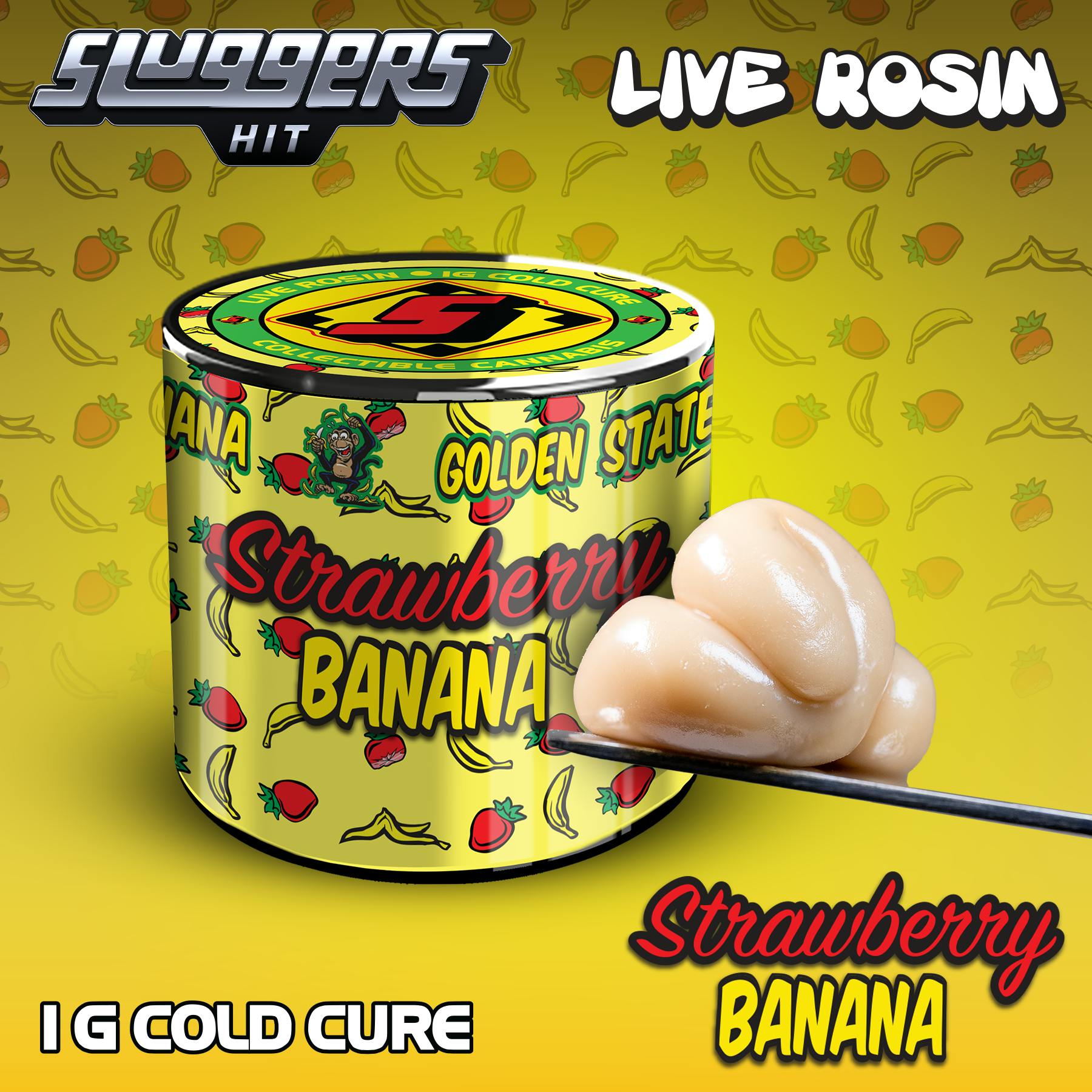 Sluggers Hit — Strawberry Banana