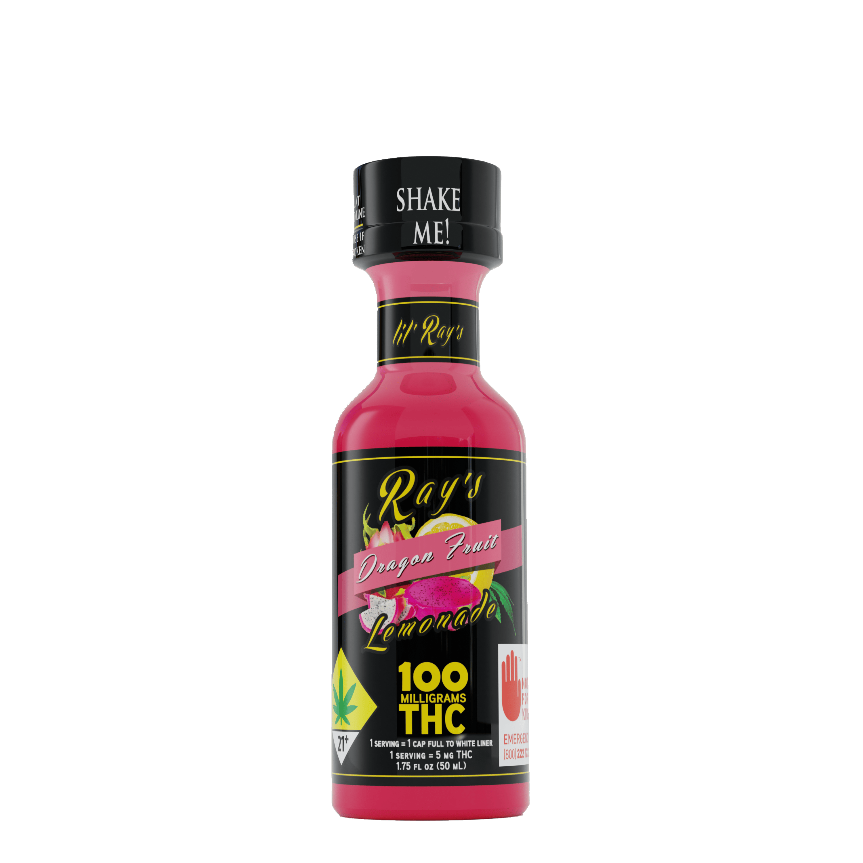Ray's Lemonade | Lil' Ray's | Dragon Fruit | 100mg THC