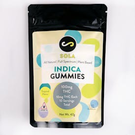 100mg Indica Gummies - Tropical Flavor Pack