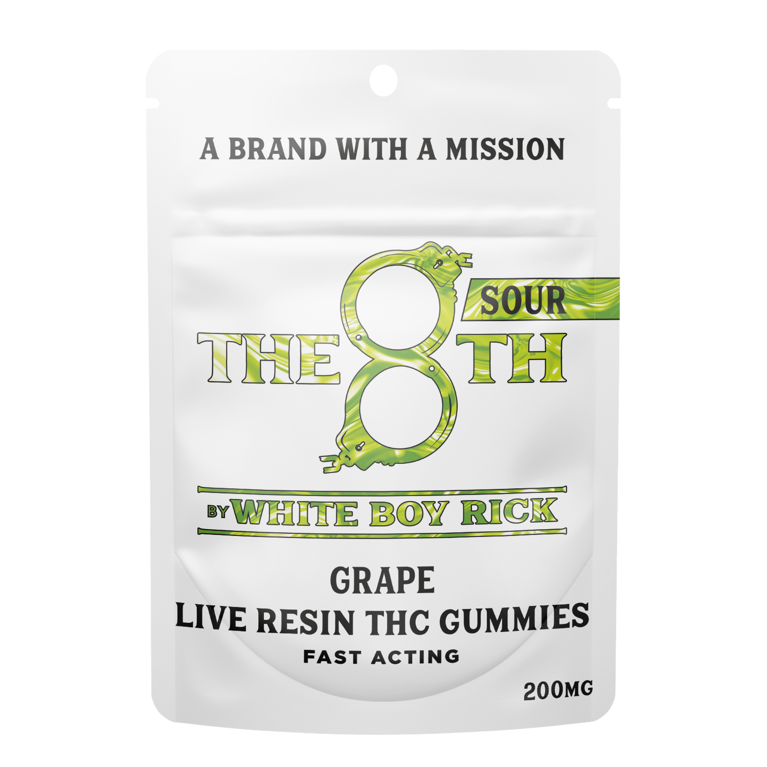 Sour Grape Live Resin Gummies | 200mg | 10ct | 20mg/ea