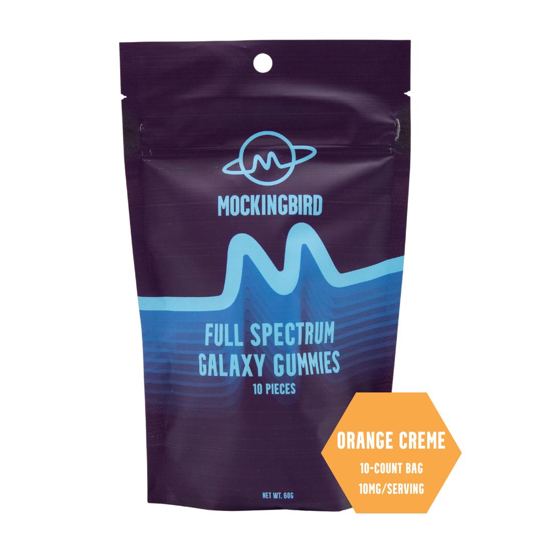Mockingbird Full Spectrum Gummies: Orange Creme 100mg-10pk