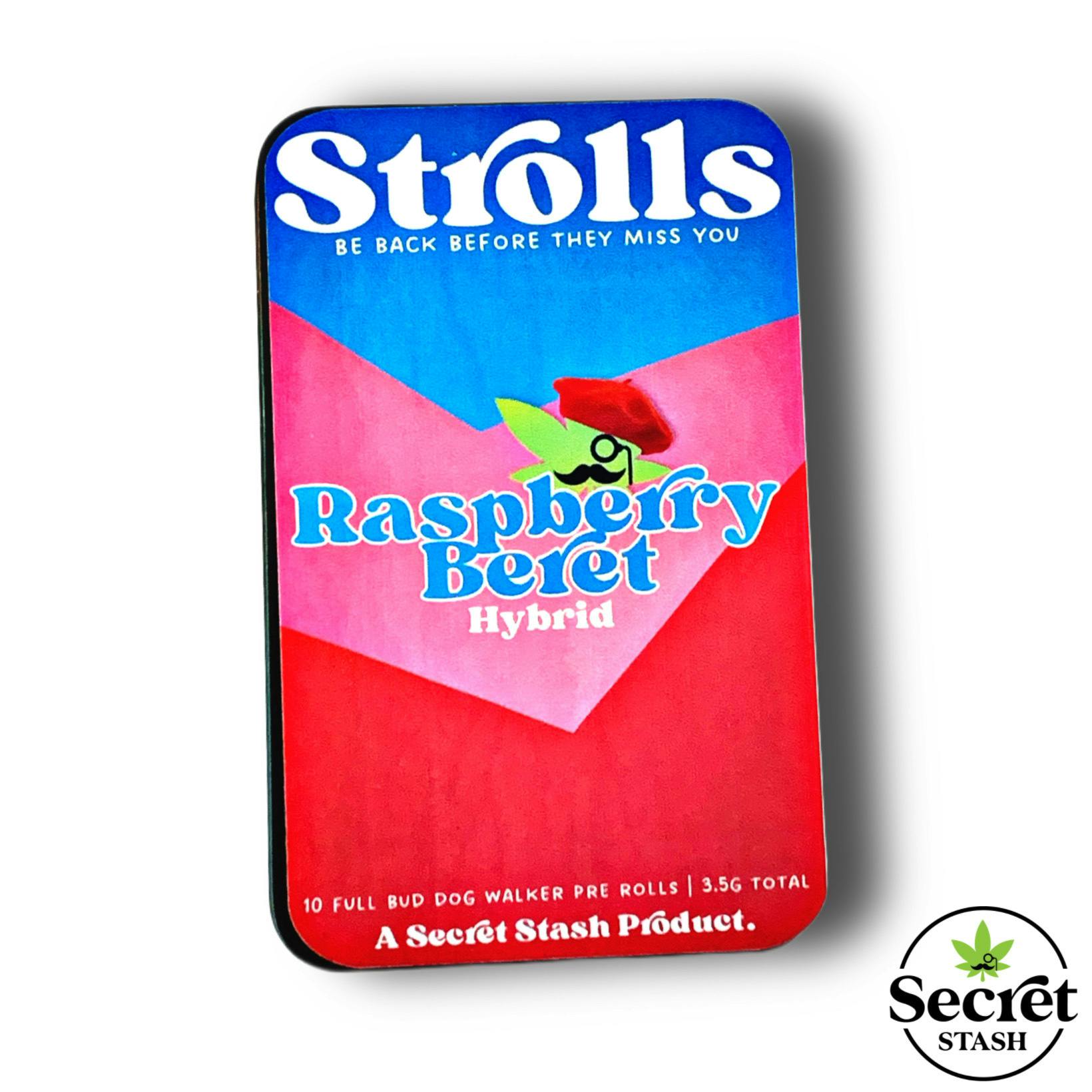 Secret Stash Strolls - Raspberry Beret - 10 Pack Pre Rolls | Weedmaps