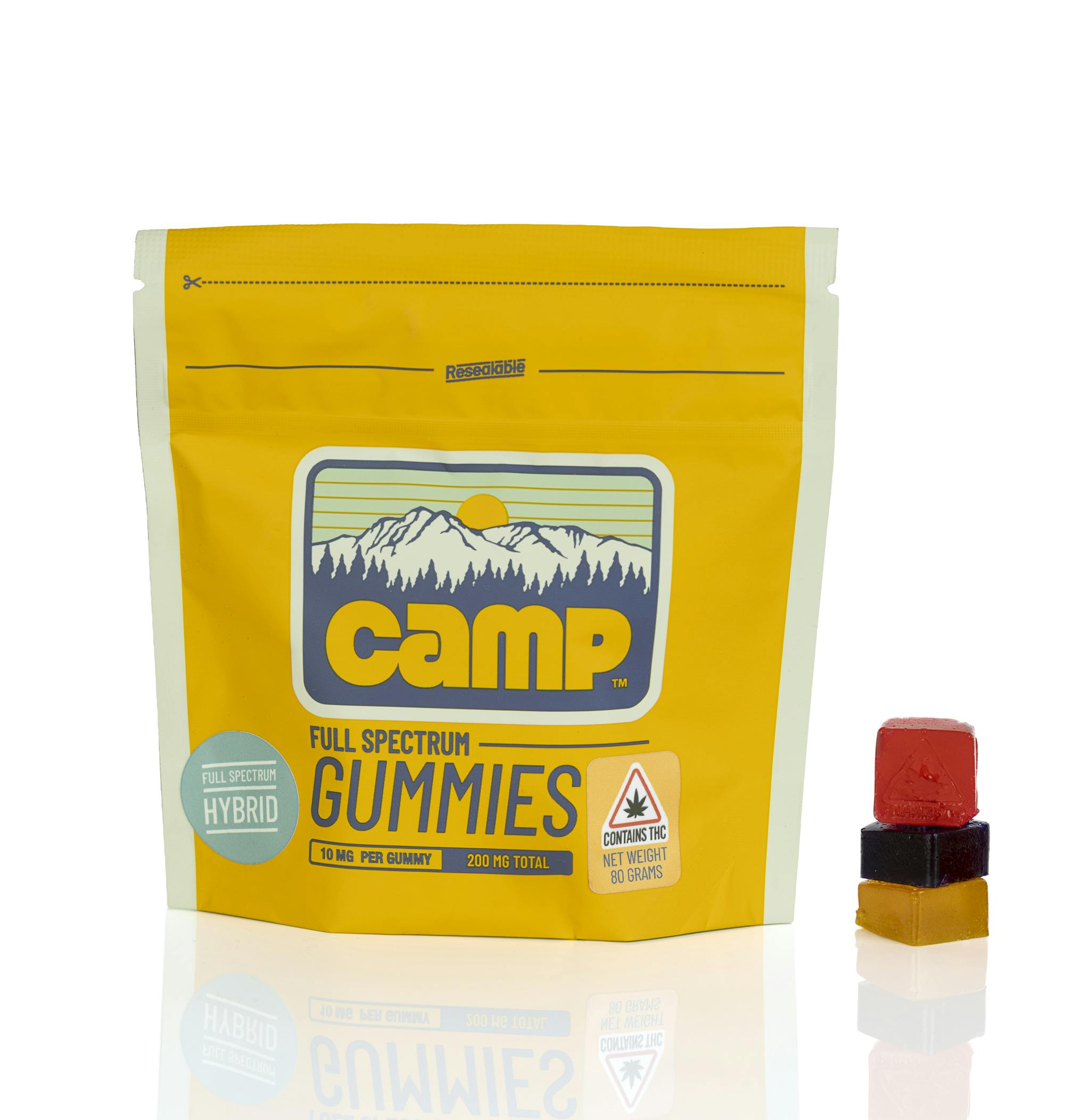 Gummies - Hybrid Mixed Fruit - 200mg/20pk by Camp Cannabis