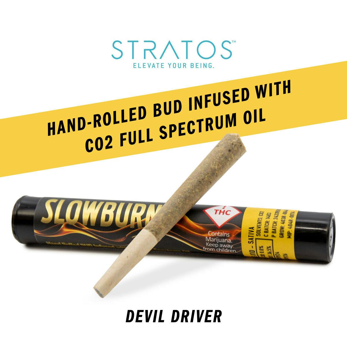 Slow Burn Full-spectrum Oil Infused Sativa Pre-roll Devil Driver