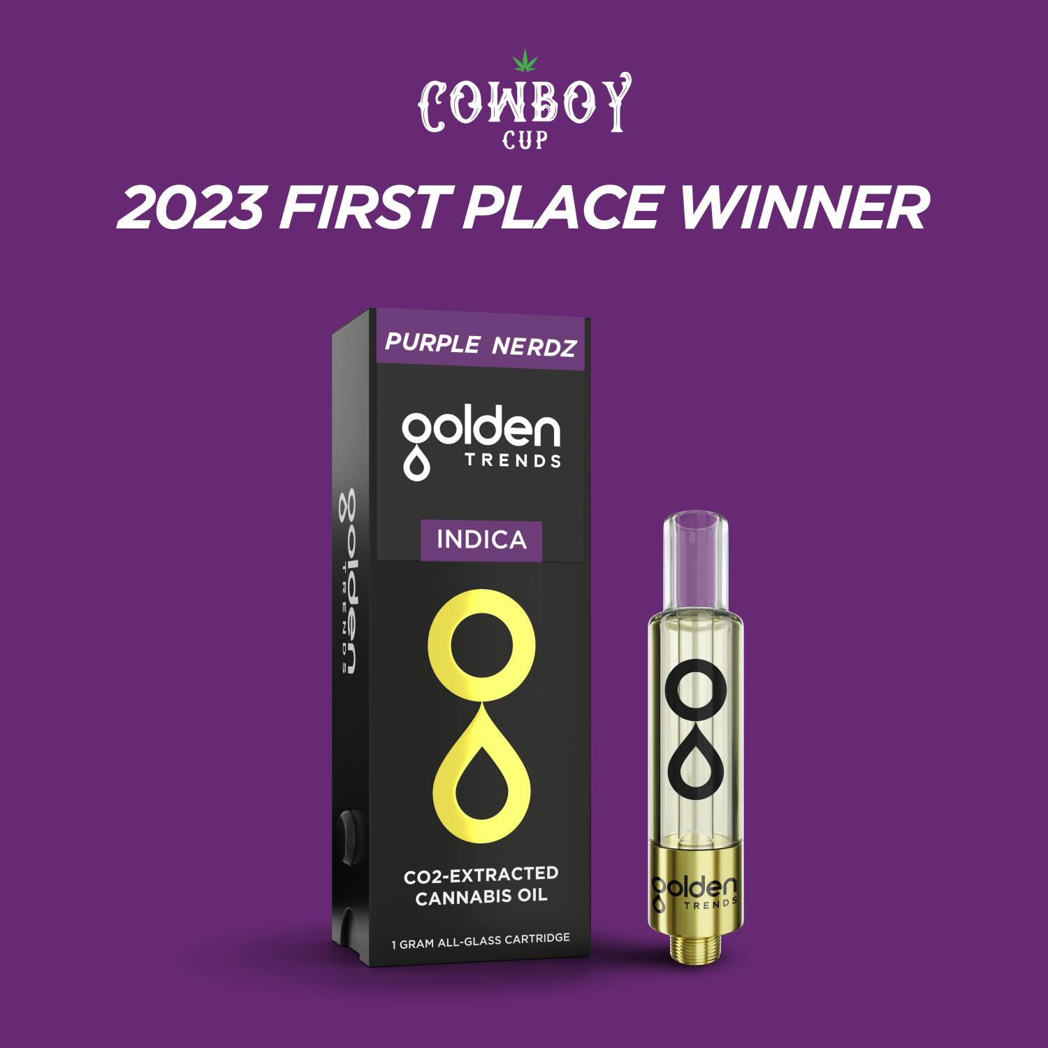 Purple Nerdz - CO2 All-Glass Cart - 1G