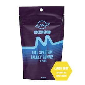 Mockingbird Full Spectrum Gummies: Lemon Drop 100mg-10pk