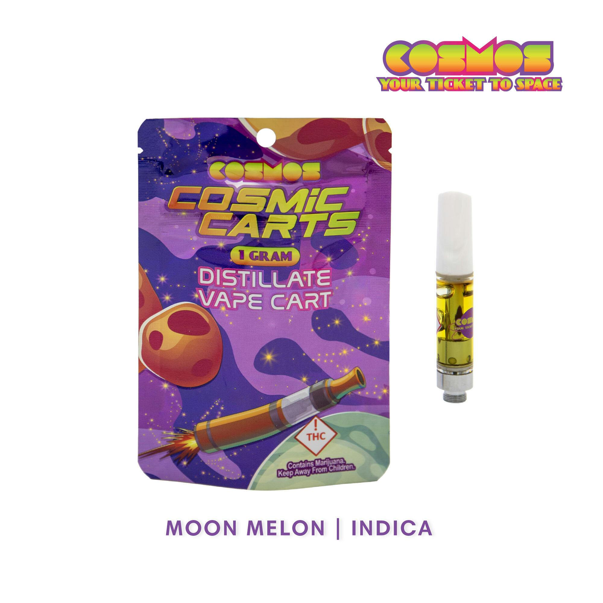 Cosmic Carts Indica 1g Cartridge Moon Melon by Cosmos THC