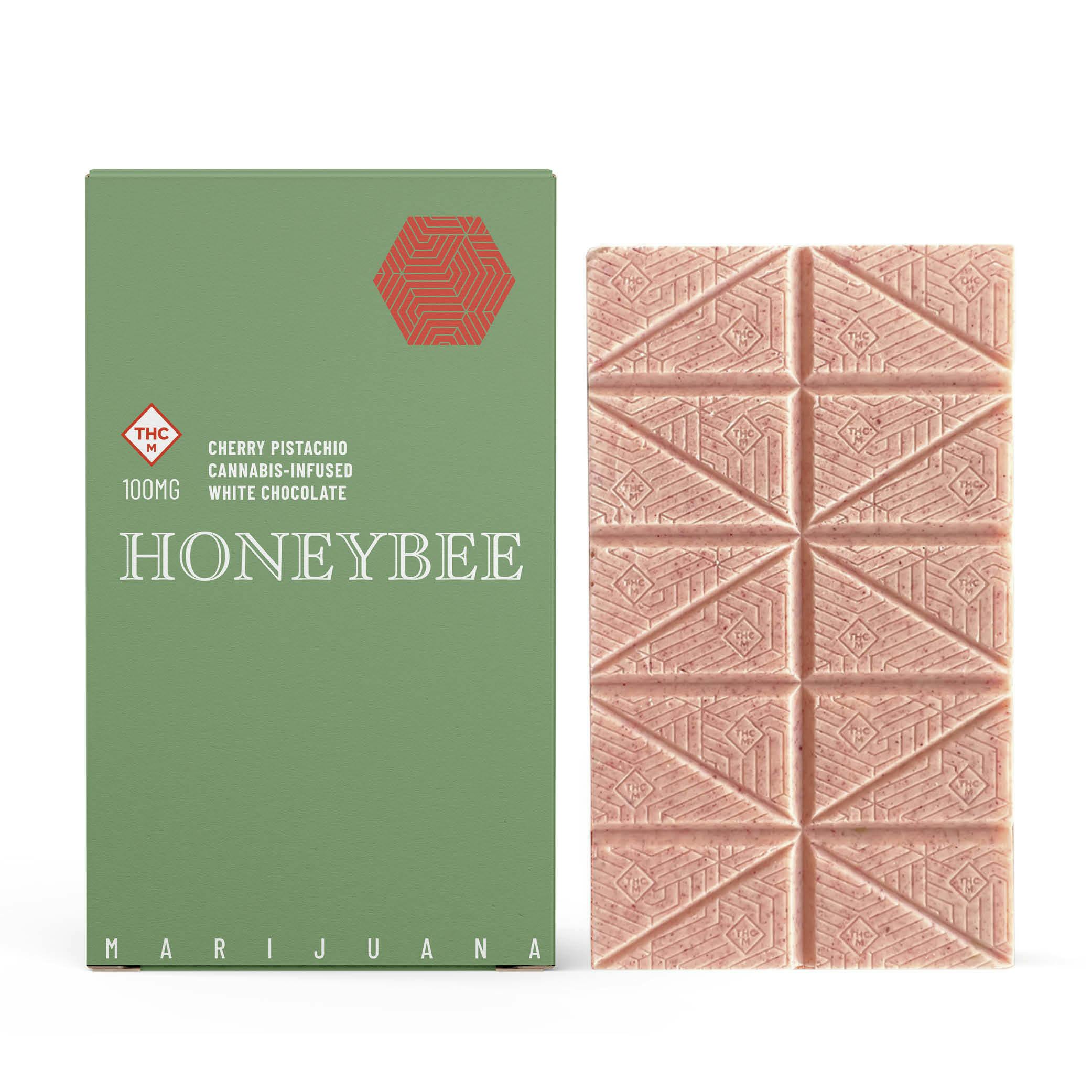 Cherry Pistachio White Chocolate by Honeybee