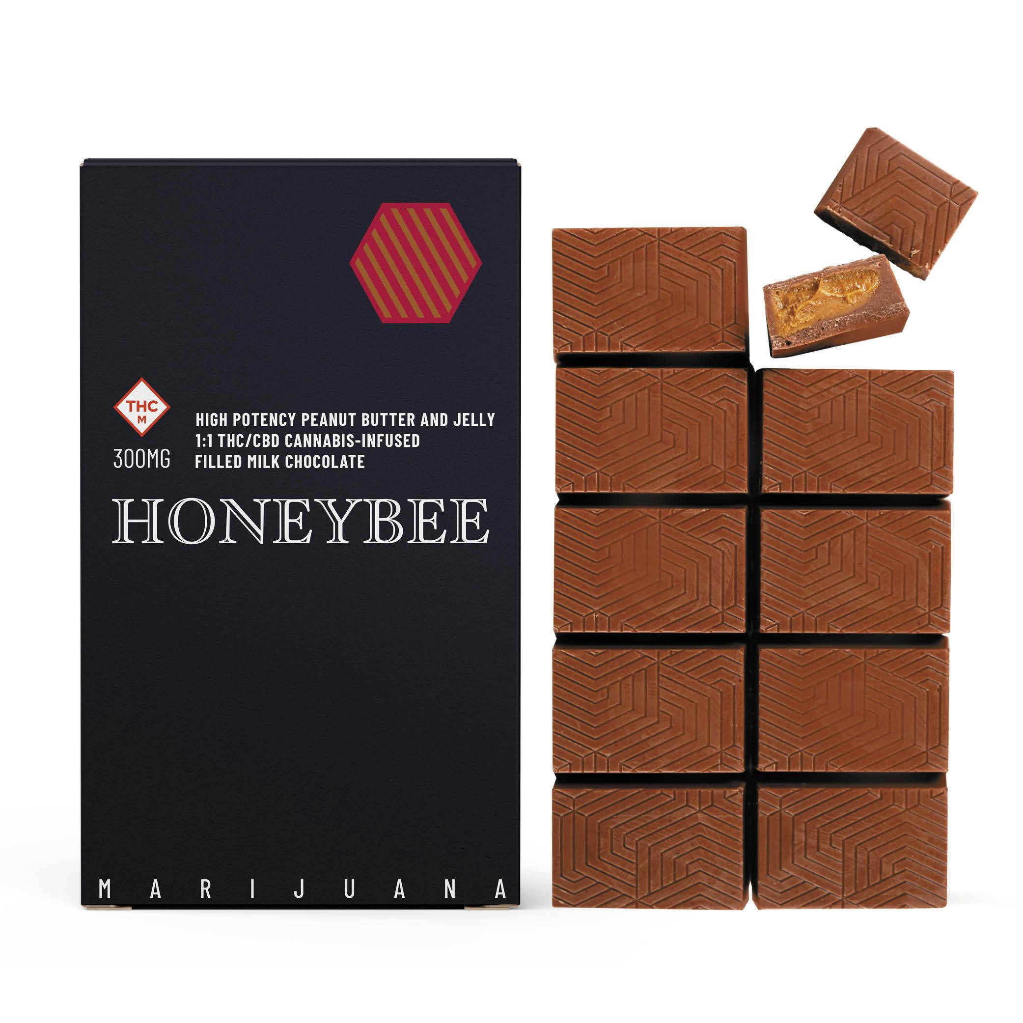 High Potency Peanut Butter & Jelly 1:1 Milk Chocolate by Honeybee