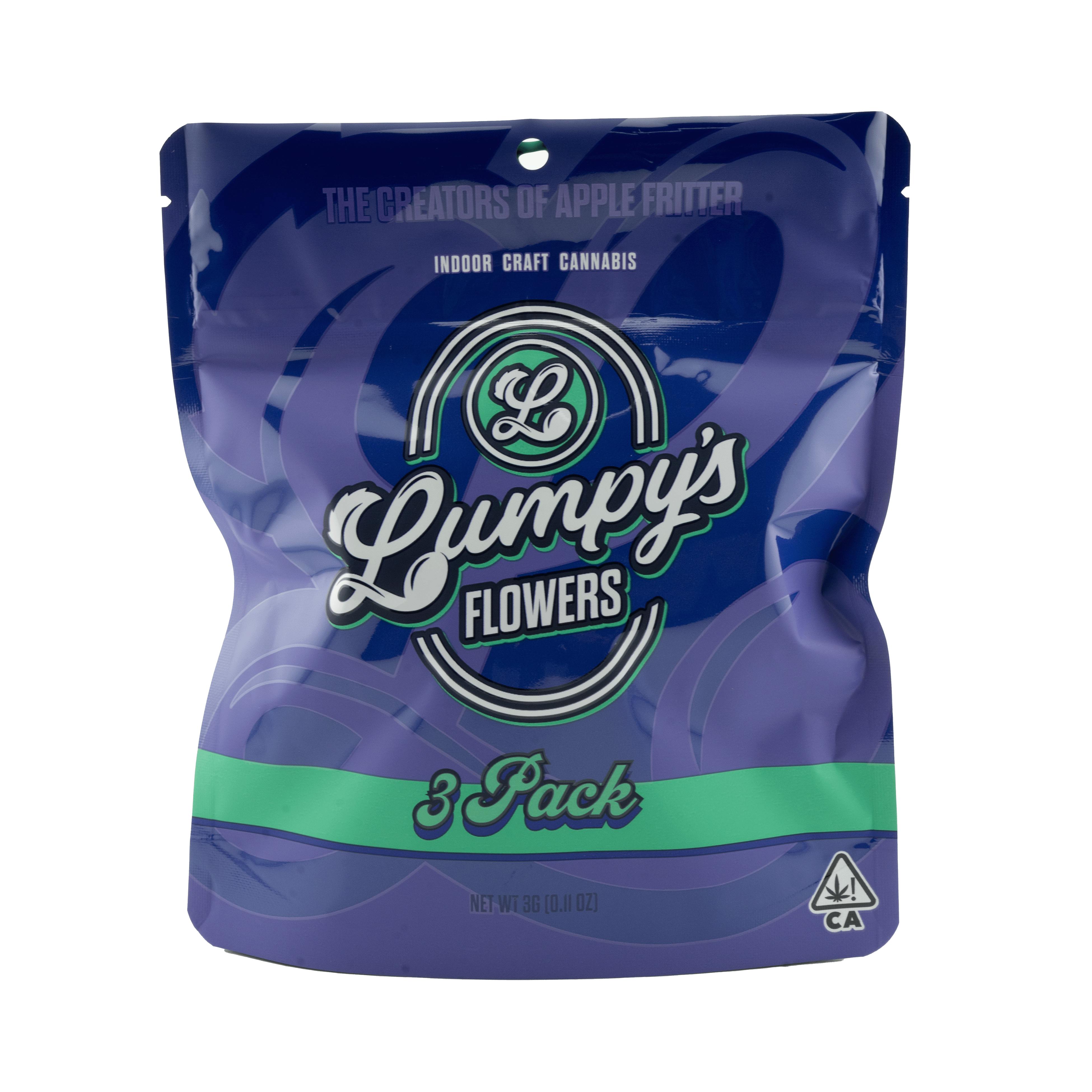 Lumpy's Flowers | Three Pack | Pre-Roll Pack | 3g