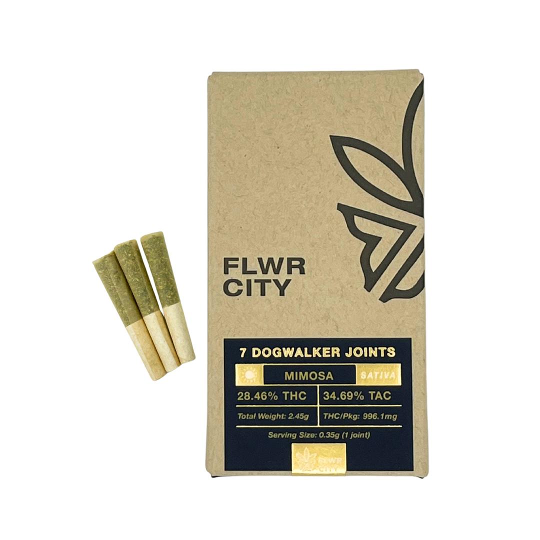 Mimosa - 7pk Dogwalker Joints (2.45g) - FLWR CITY COLLECTIVE