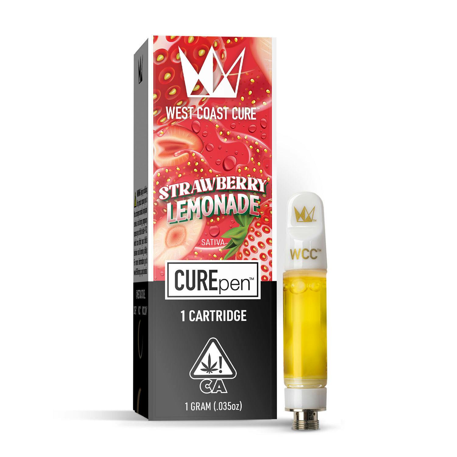 Strawberry Lemonade CUREpen Cartridge - 1g - West Coast Cure