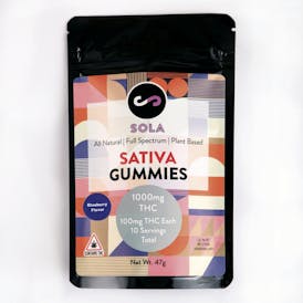 1000mg Sativa Gummies - Blueberry Flavor Pack