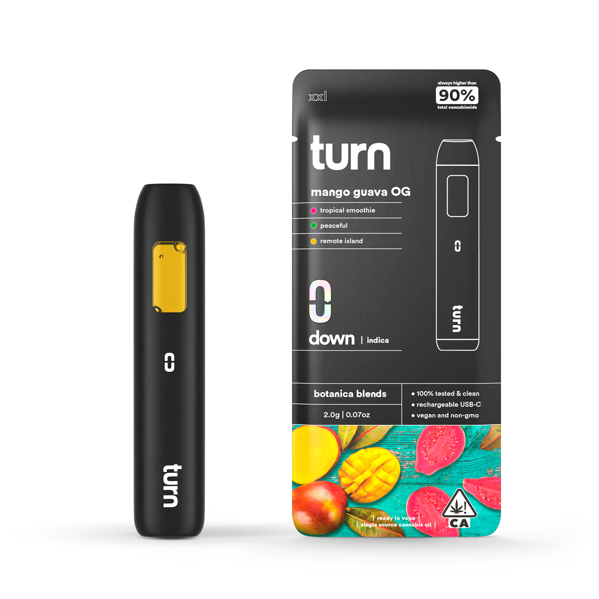turn - Mango x Guava - 2g botanica blends disposable (Turn) Main Image