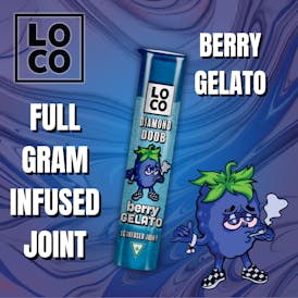 LOCO Infused Joint 1g – Berry Gelato