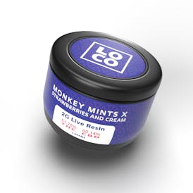 LOCO Live Resin 2g - Monkey Mints x Strawberries & Cream
