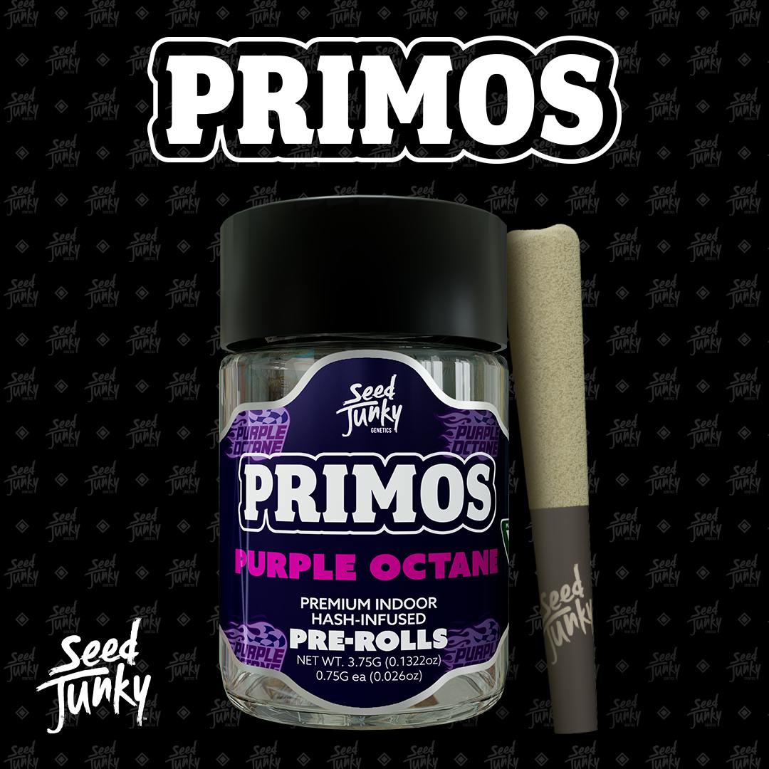 Seed Junky PRIMOS- HASH INFUSED- PURPLE OCTANE | Weedmaps