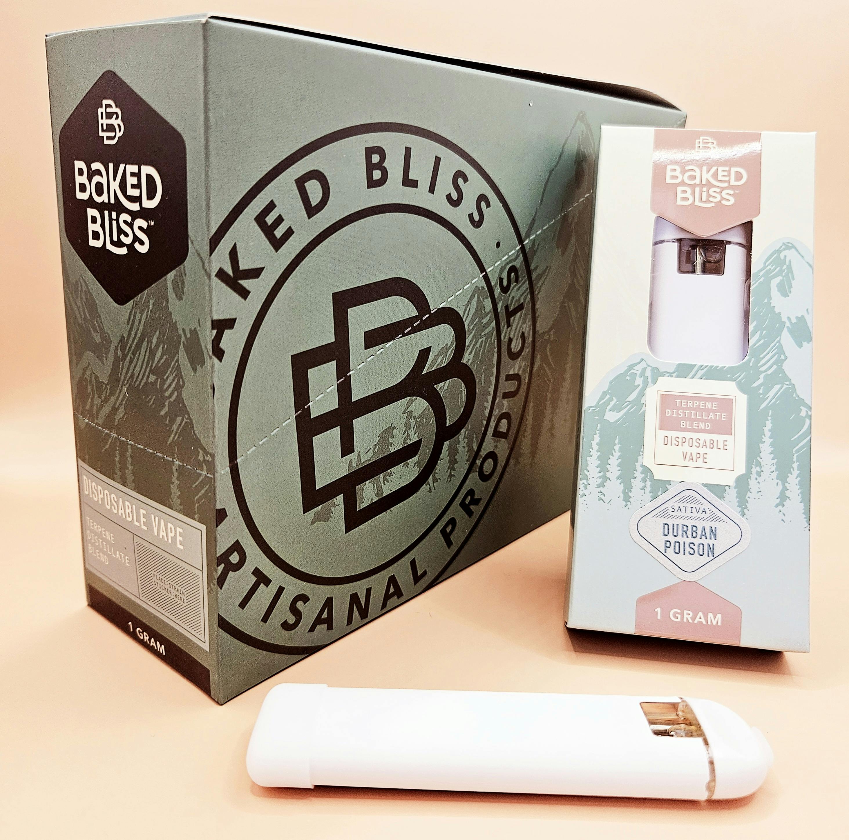 Baked Bliss Durban Poison 1g Disposable by Baked Bliss Edibles