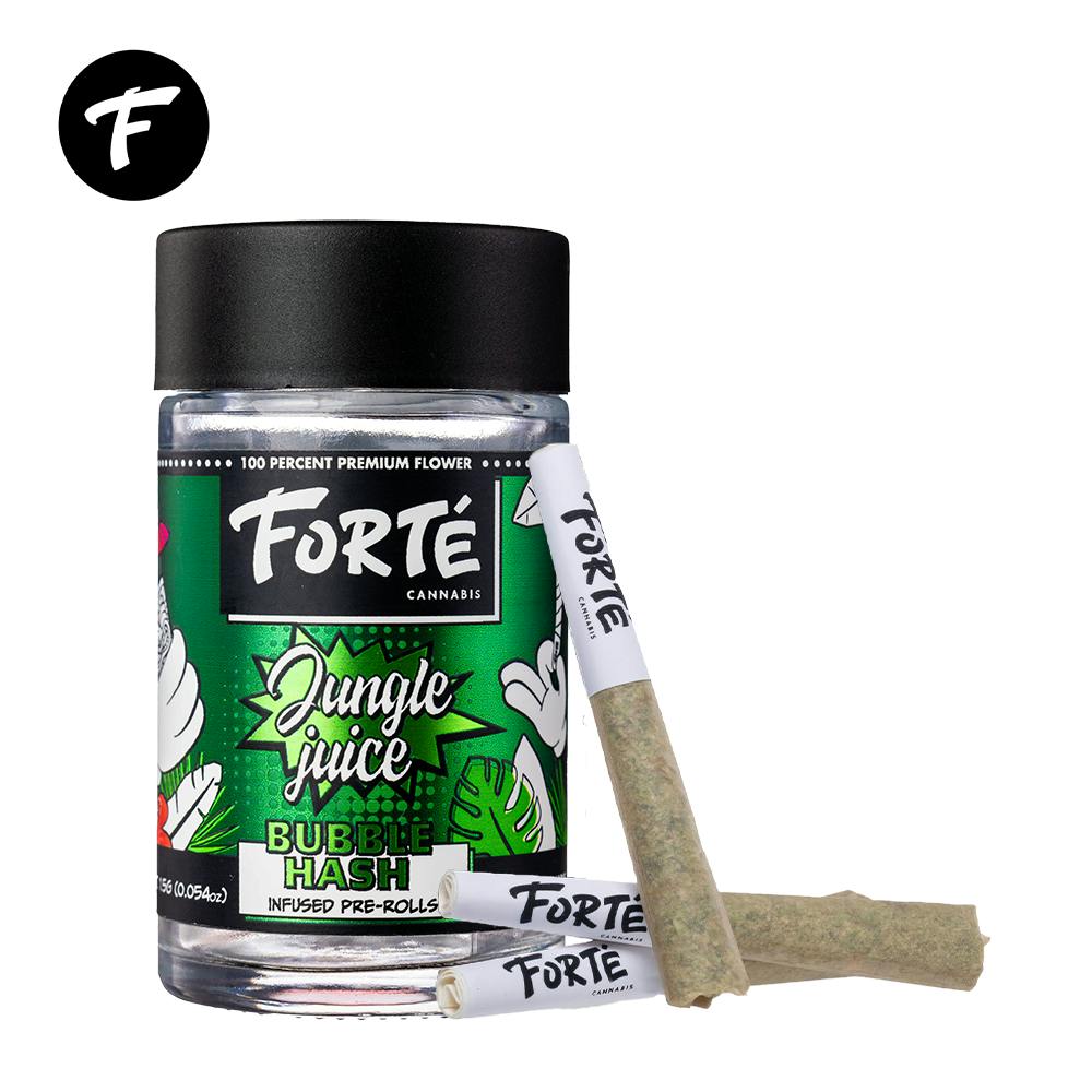 Forte Cannabis Jungle Juice Bubble Hash Infused Pre-Rolls (3 Pack ...