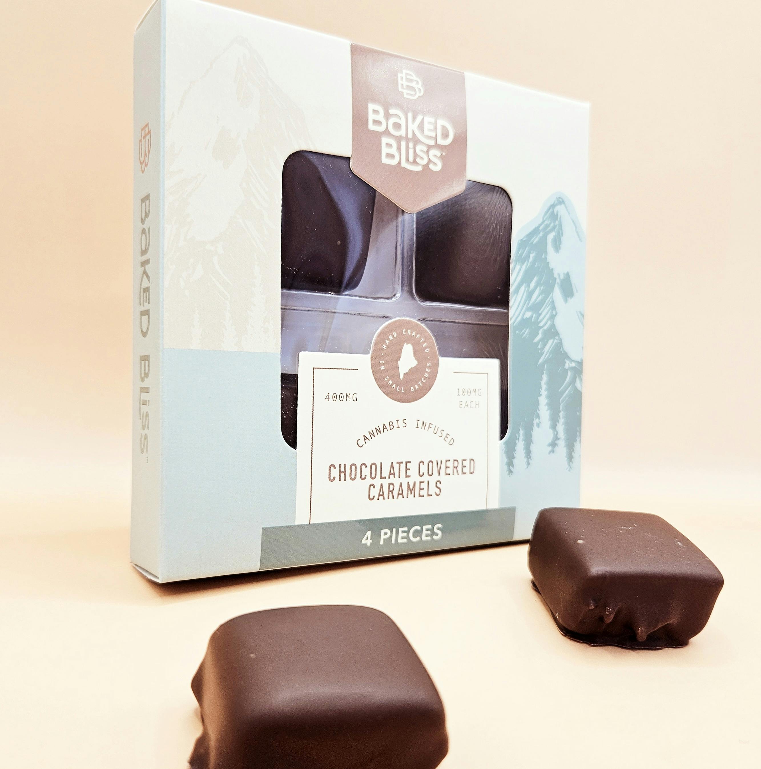 Baked Bliss 400mg Chocolate Covered Caramels by Baked Bliss Edibles
