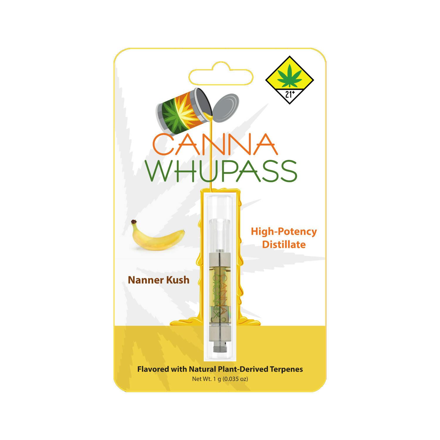 Nanner Kush | Canna Whupass | Vape Cartridge | 1g