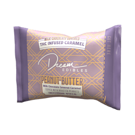 Dream Edibles - Peanut Butter, Milk Chocolate Covered Single