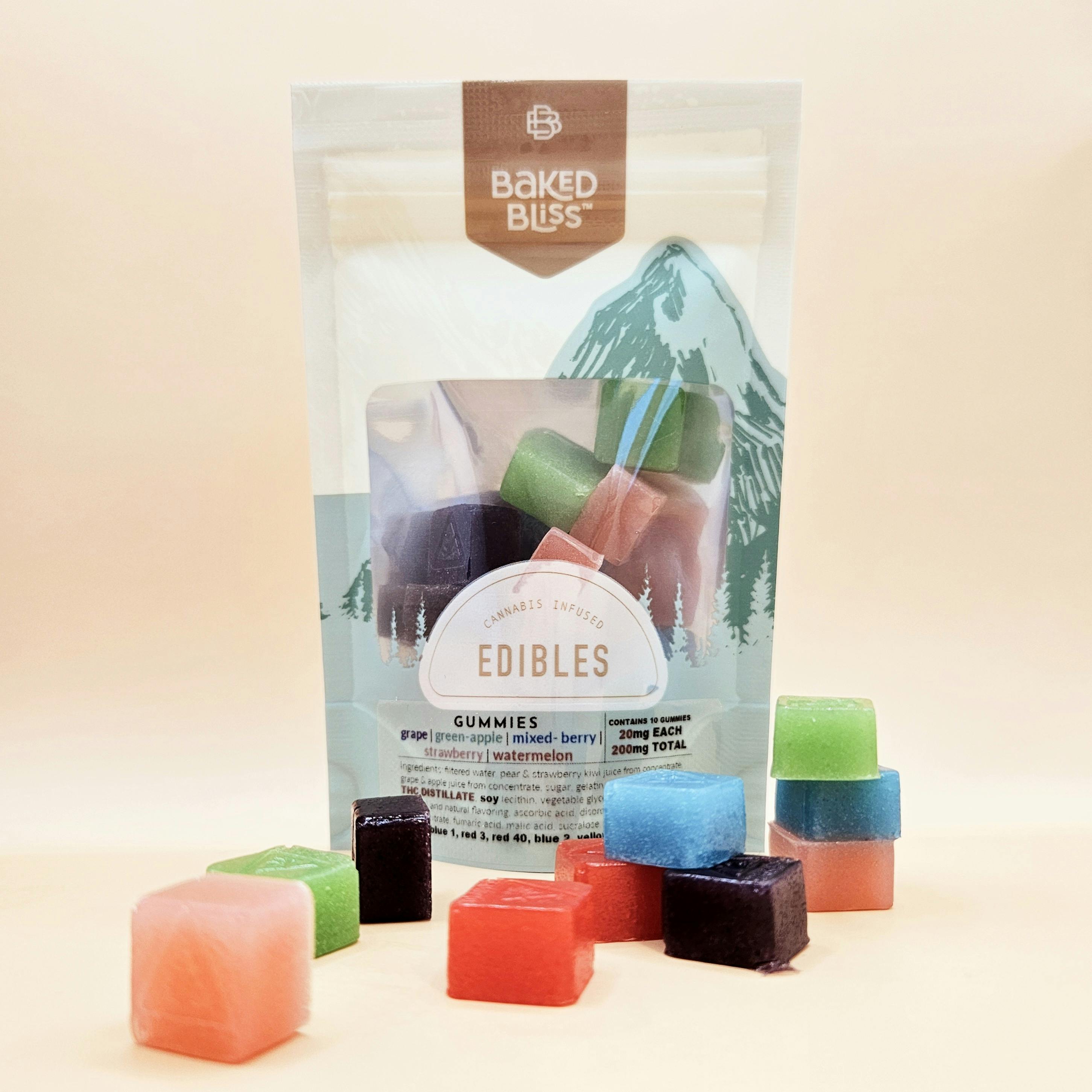 Baked Bliss 200mg Gummies by Baked Bliss Edibles