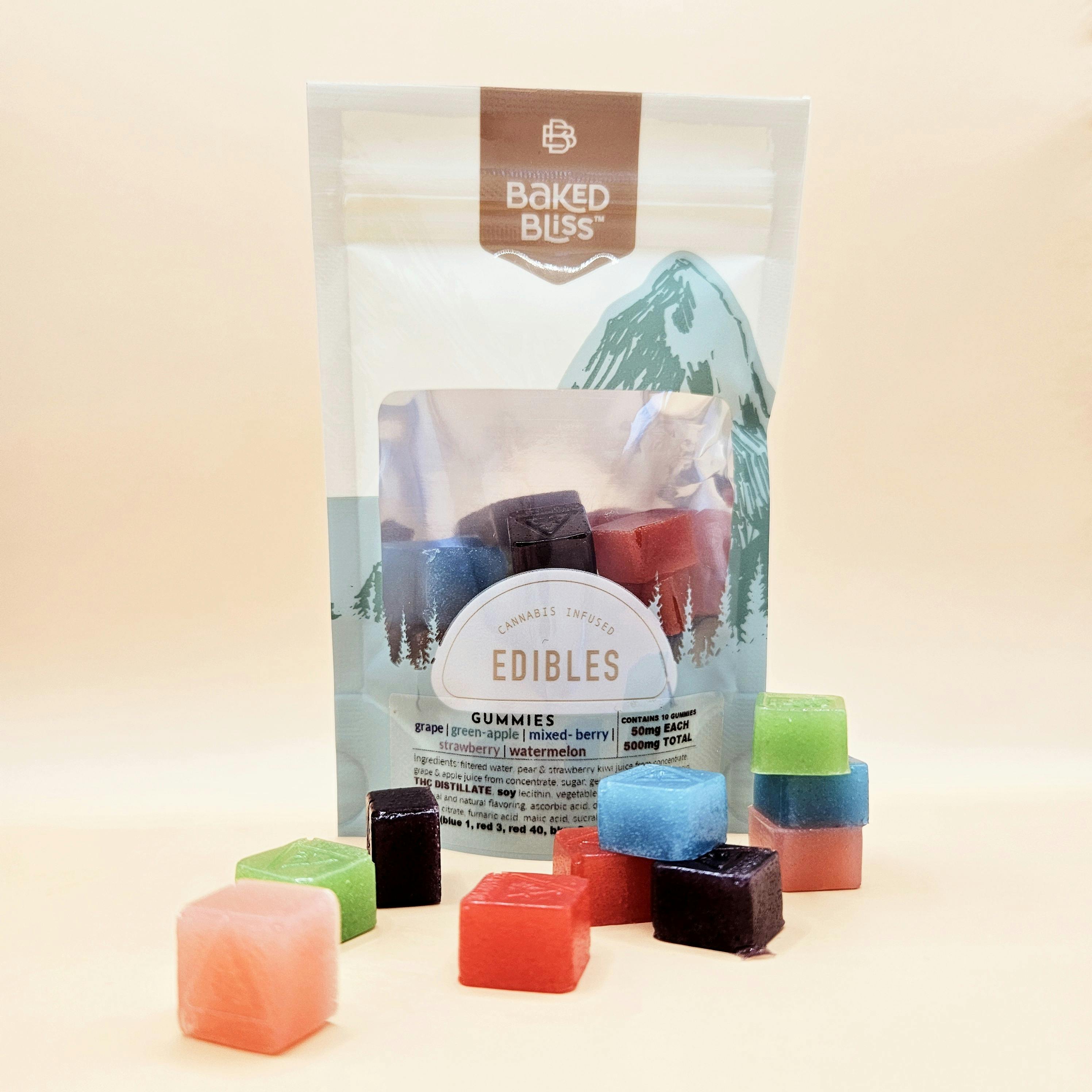 Baked Bliss 500mg Gummies Baked Bliss Edibles