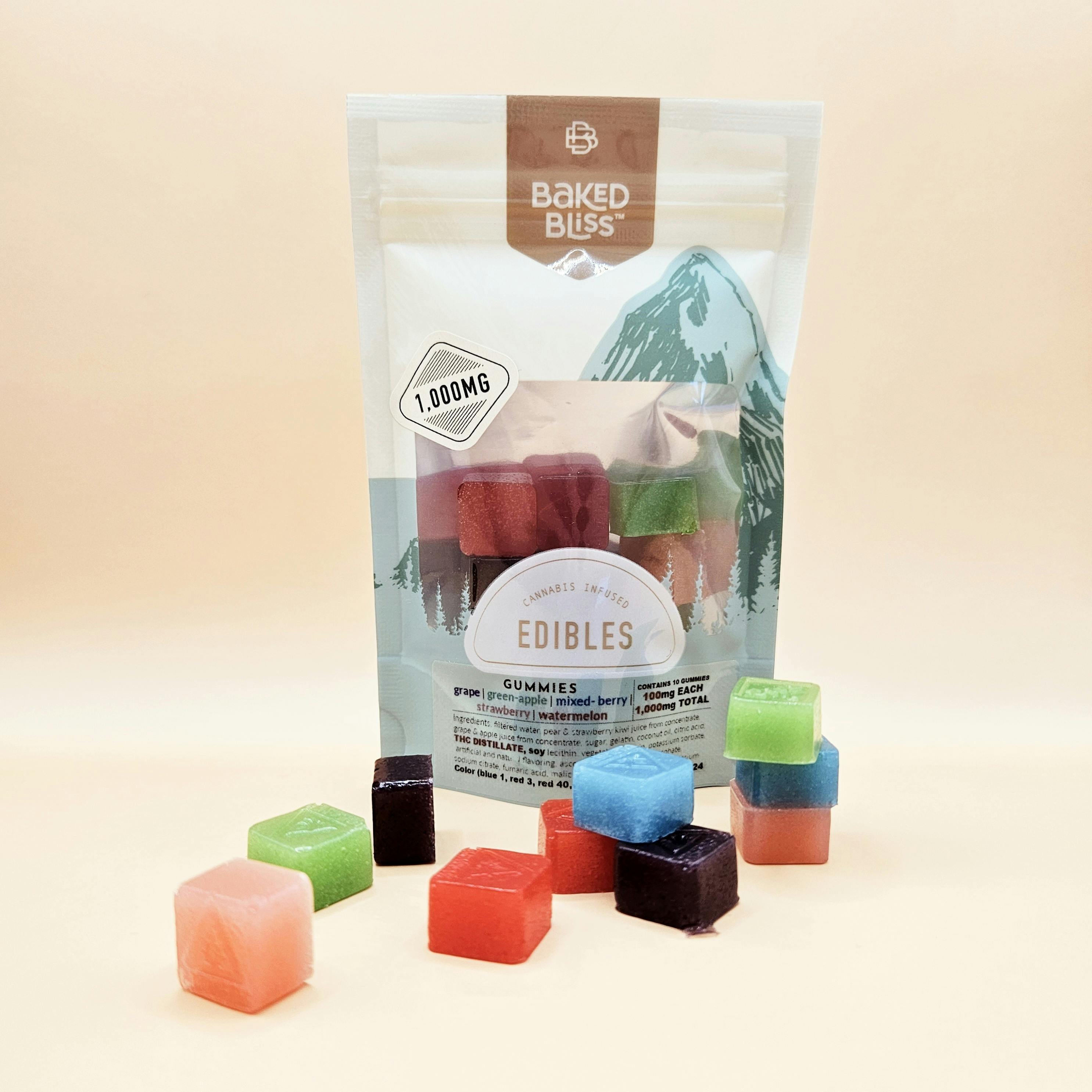 Baked Bliss 1000mg Gummies Baked Bliss Edibles