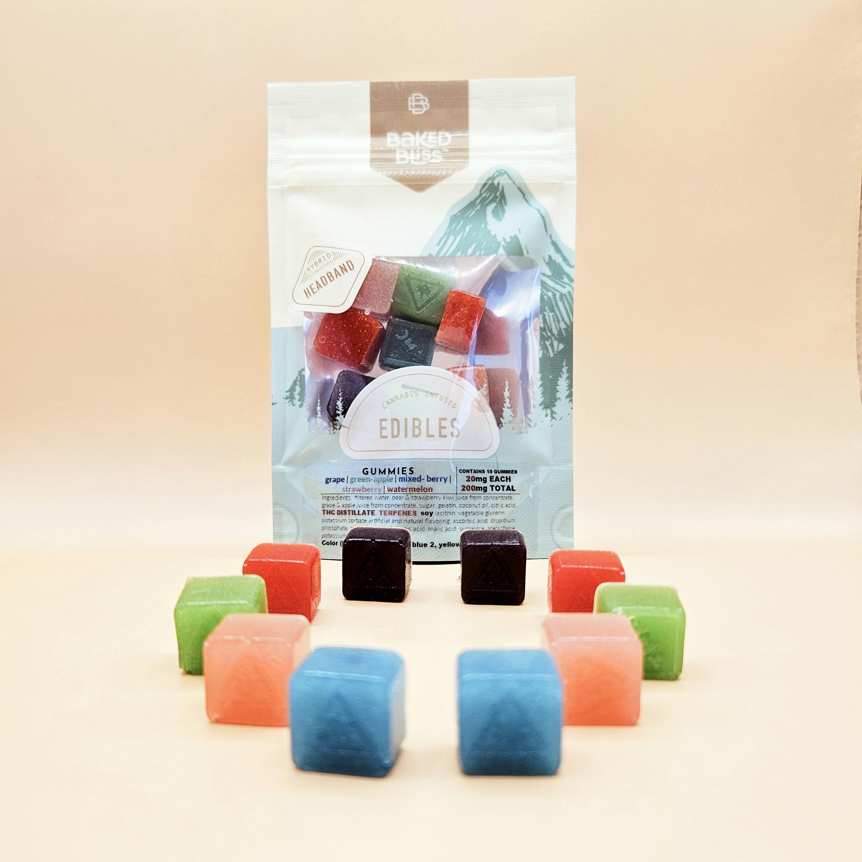 Baked Bliss 200mg Hybrid Gummies Baked Bliss Edibles