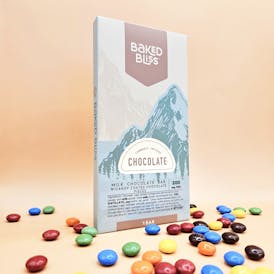 Baked Bliss 200mg Chocolate Bar W/Candy Coated Chocolate Pieces