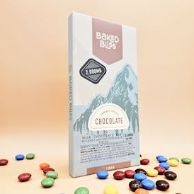 Baked Bliss 2000mg Chocolate Bar W/Candy Coated Chocolate Pieces